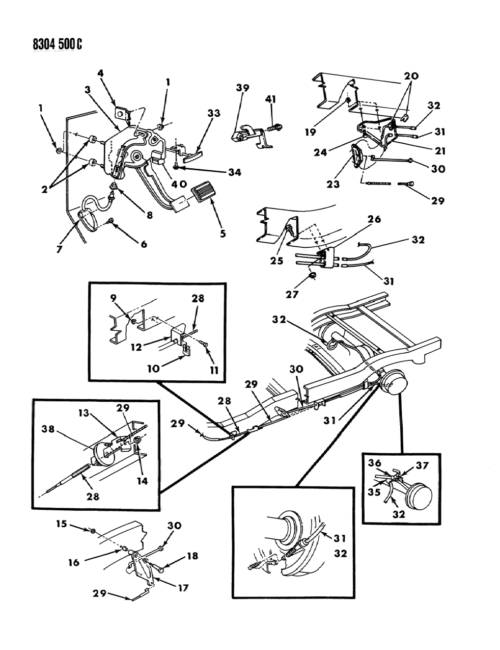 Mopar 4032780 Lever PRAKING Brake Cable Ratio