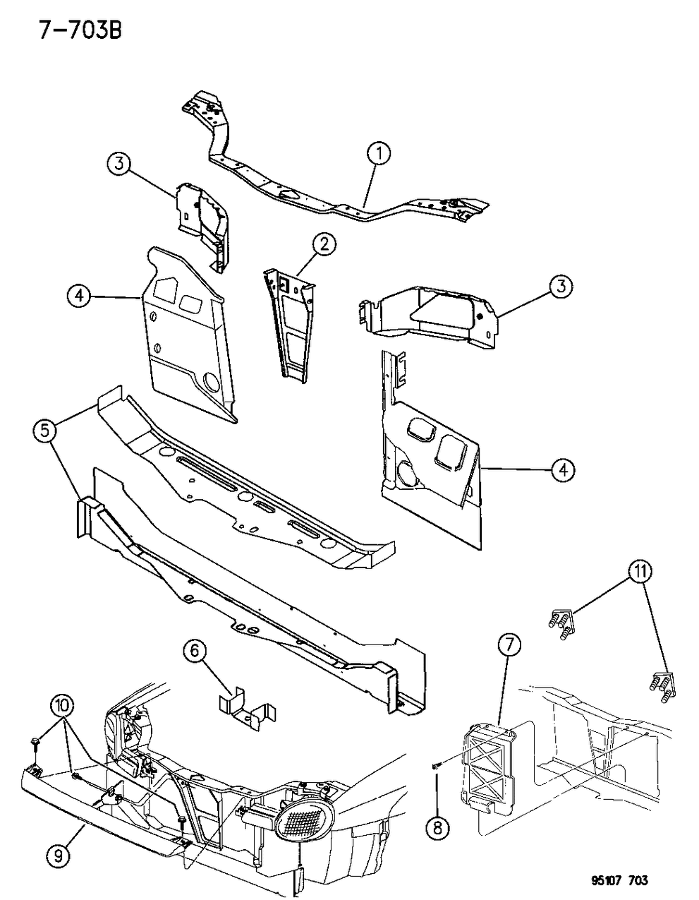 Mopar 4741415 CROSSMEMBER-Front Suspension