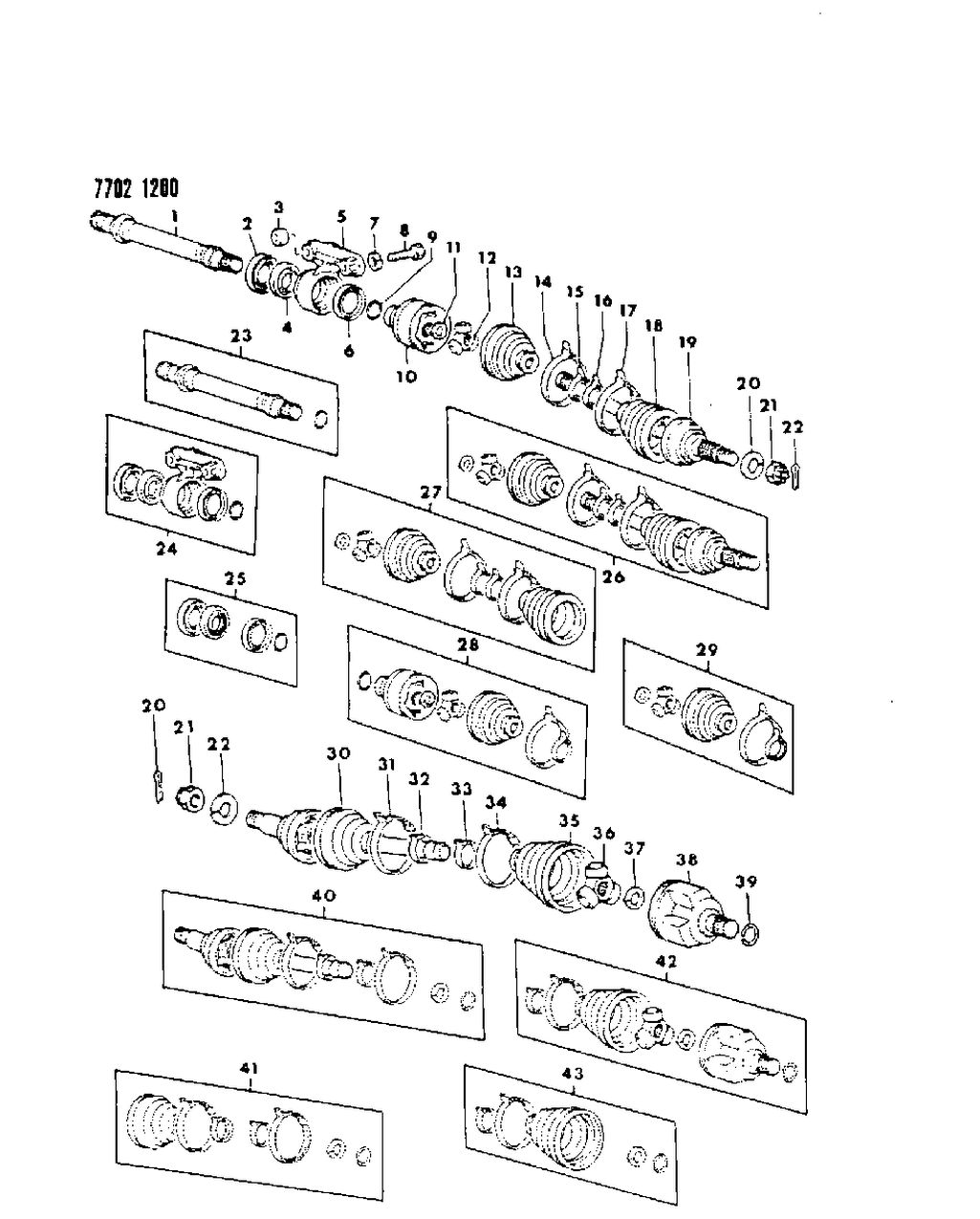 Mopar MB297844 Clip Front Axle