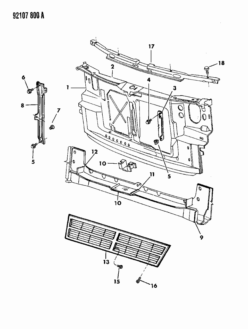 Mopar 4676010 Grille-Assembly-Dodge (Service)