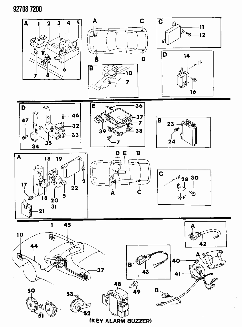 Mopar MB530847 Horn