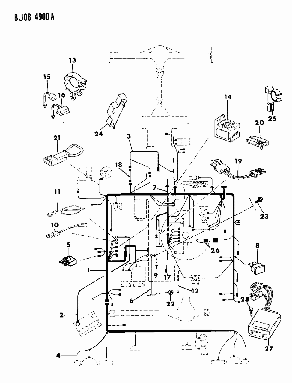 Mopar 56003626 Wire-EEC/INJ