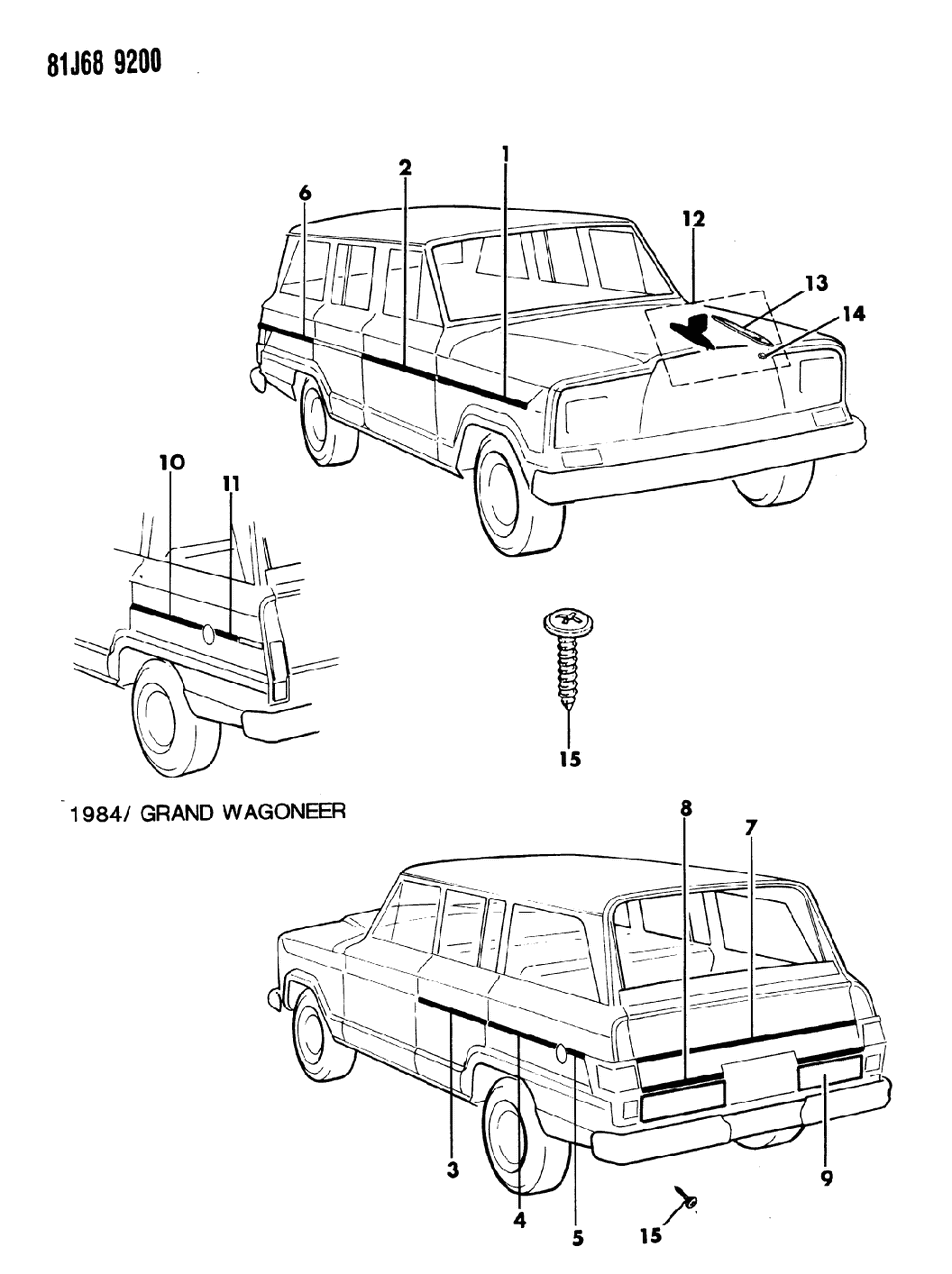 Mopar 55010384 Gasket-Hood Ornament