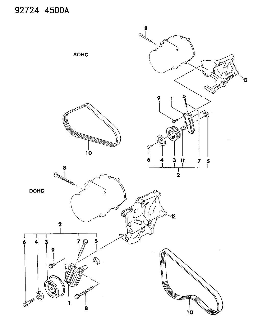 Mopar MB609655 PULLEY-A/C Tension