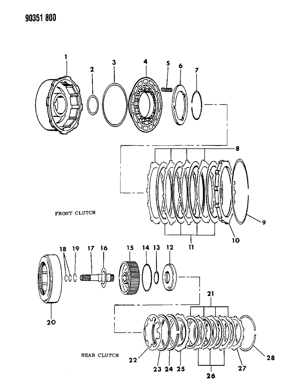 Mopar 4106590 Gasket Pkg Trans V/B & Ser