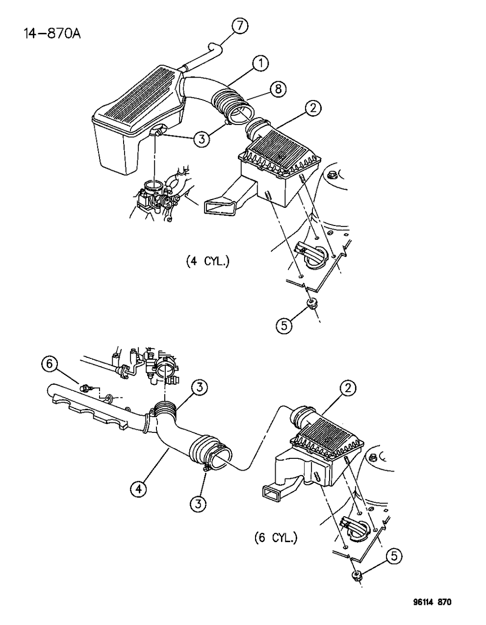 Mopar 4591321 RESONATOR Air Cleaner To T/B