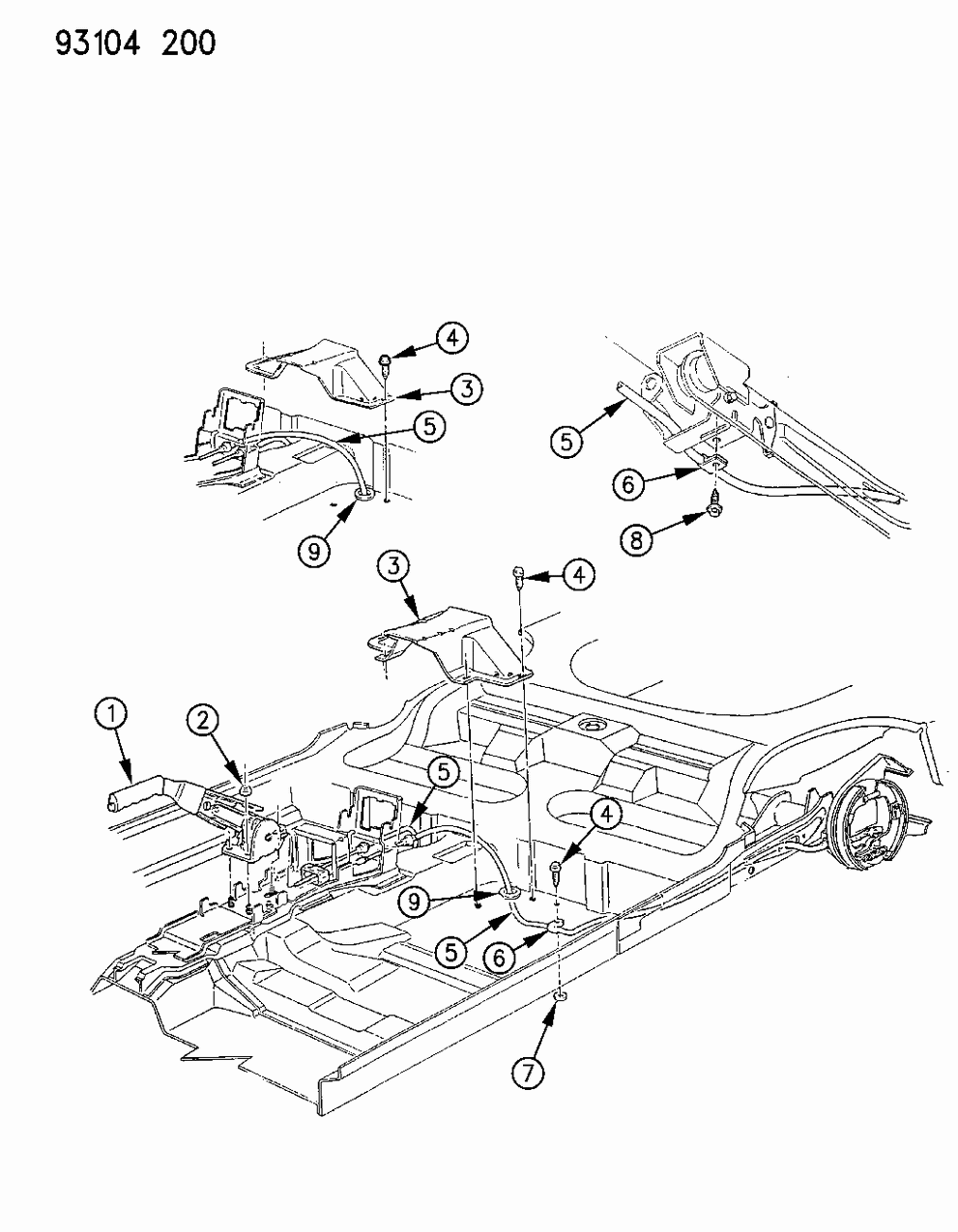 Mopar 4423737 Cable, Parking Brake