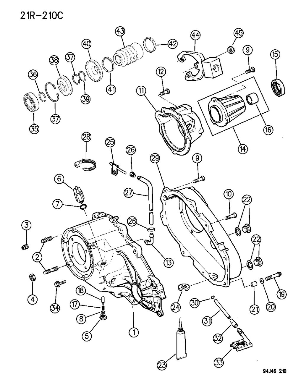 Mopar 83503573 Retainer, Transfer Case Rear