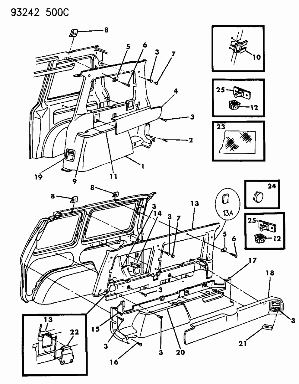 Mopar H882KV4 Handle-Lift Gate Pull