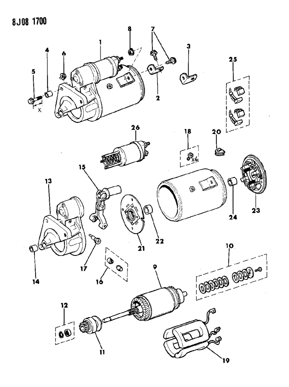 Mopar 83502054 BUSHING-Starter COMMUTATOR End Arm