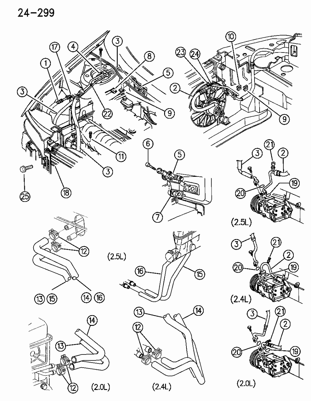 Mopar 4649082 Hose Heater Tube To THERMO