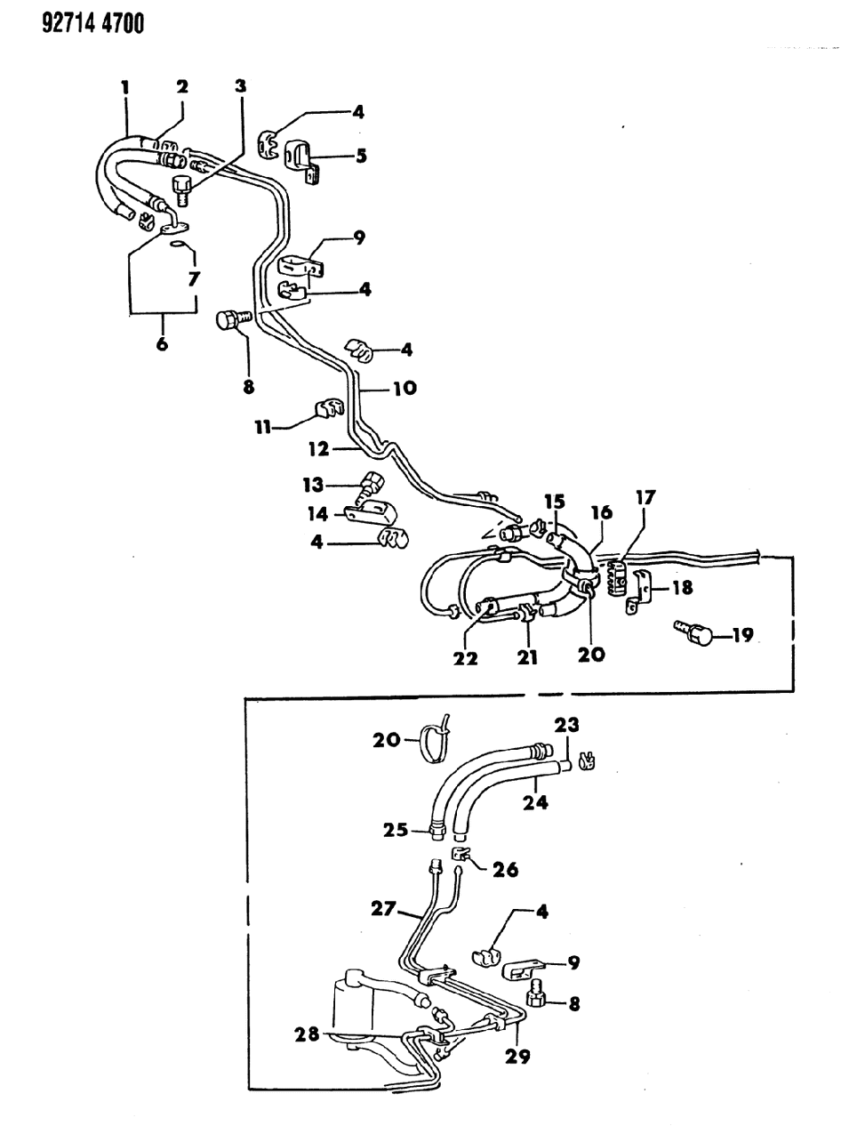 Mopar MB433787 Bracket-Fuel Line