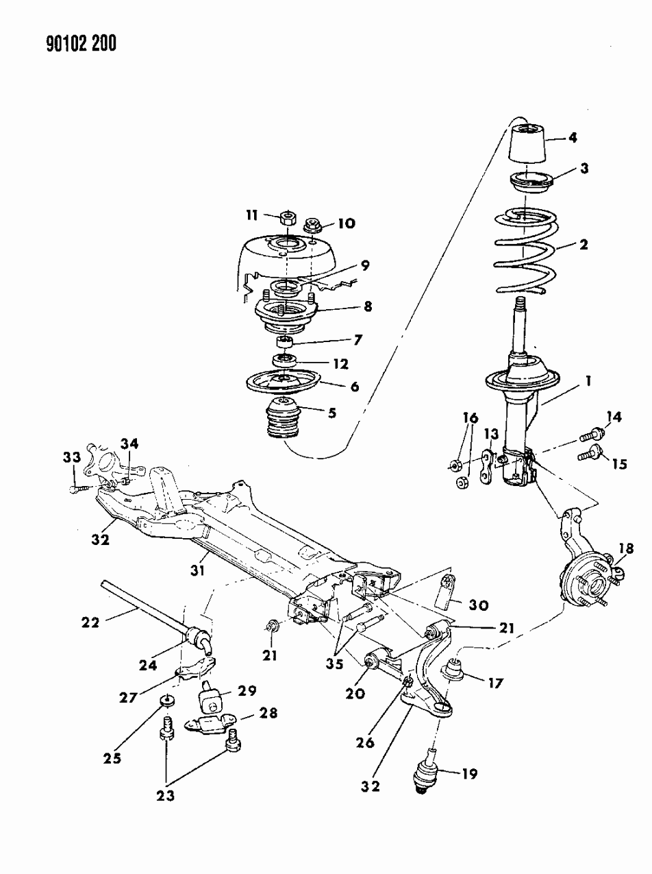 Mopar 4449518 Front Suspension Coil Spring Left