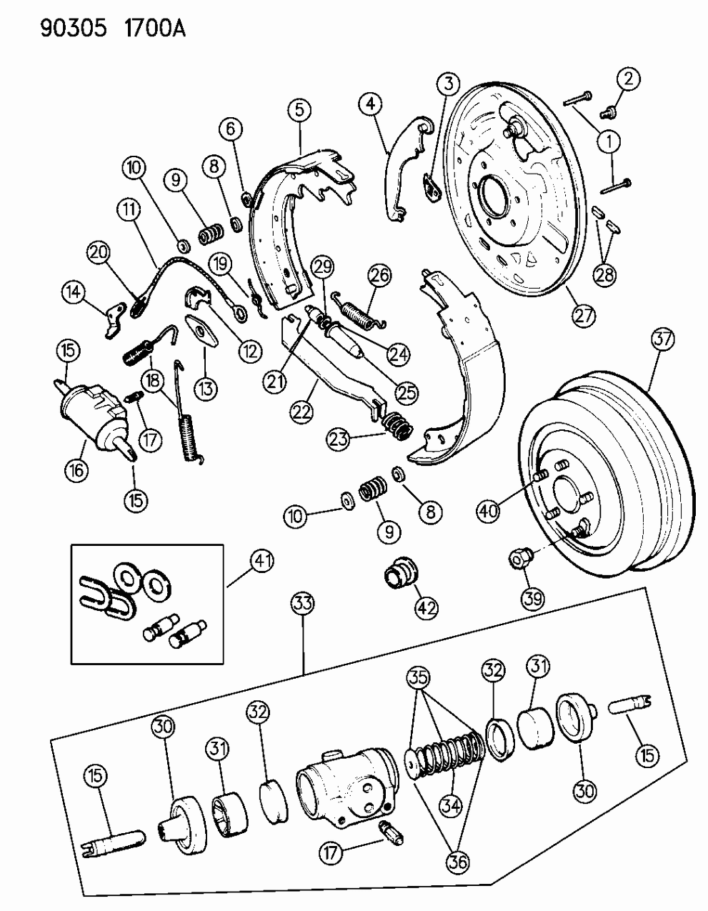 Mopar V2100525 Wheel Cylinder-Wheel