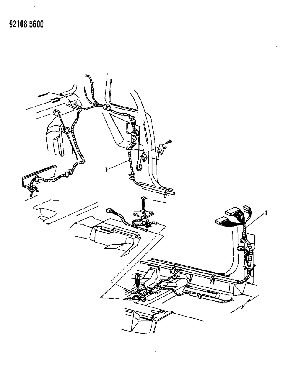 Mopar 4661220 Wiring-Euro Left Front Body