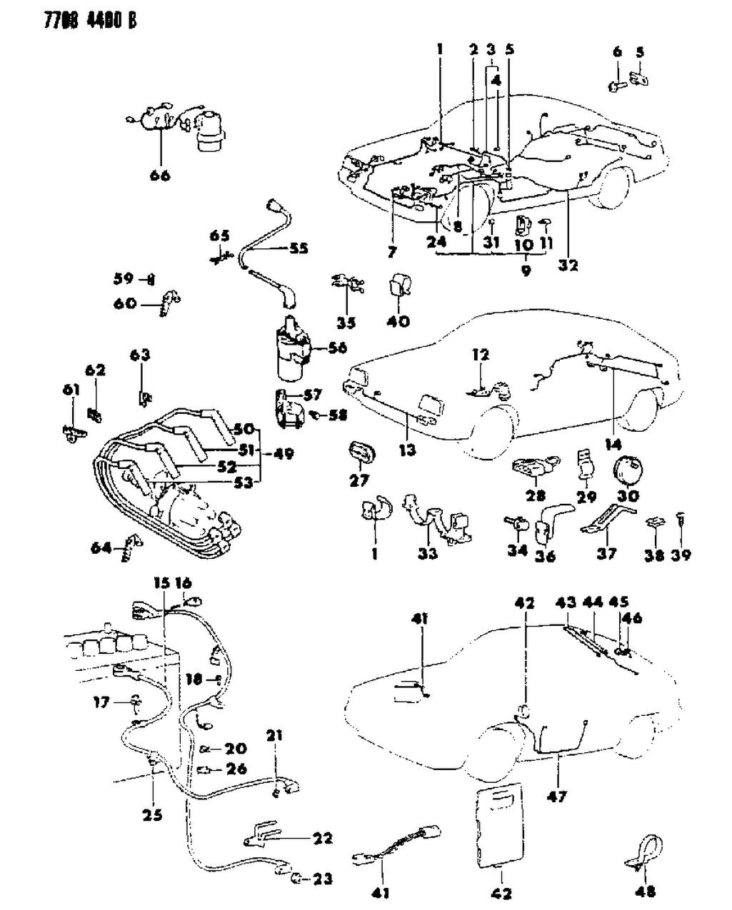 Mopar MB056745 Clip-Roof Wiring