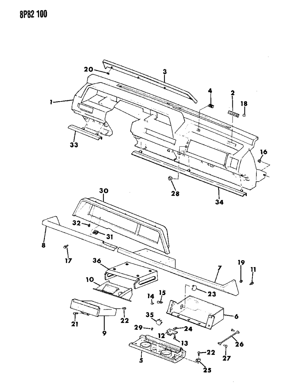 Mopar 35026663 Panel-Assembly Ip Lower Navy