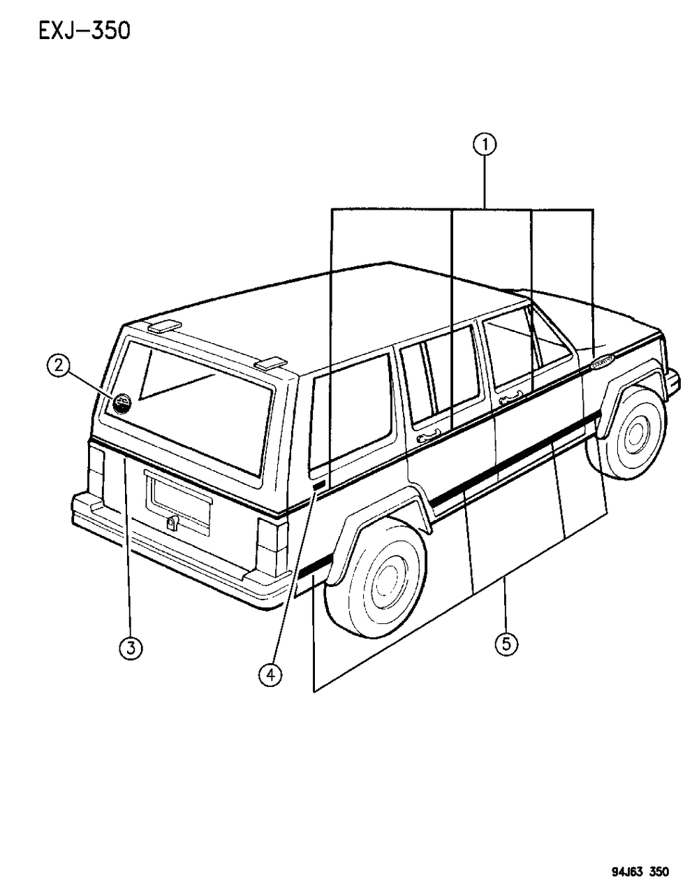 Mopar 4723413 TAPESTRIP BODYSIDE