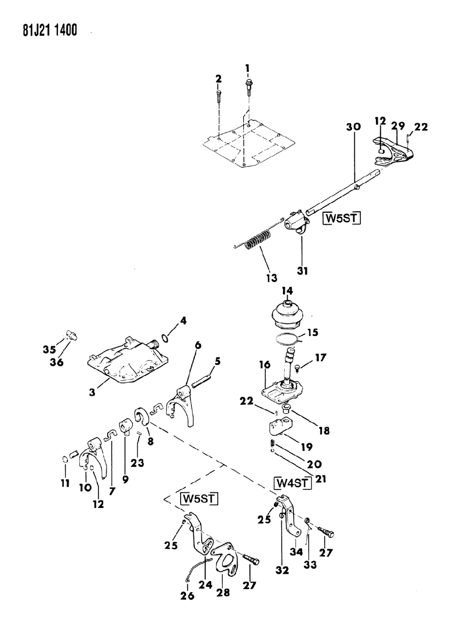 Mopar J8134063 Lever, Gear Shift