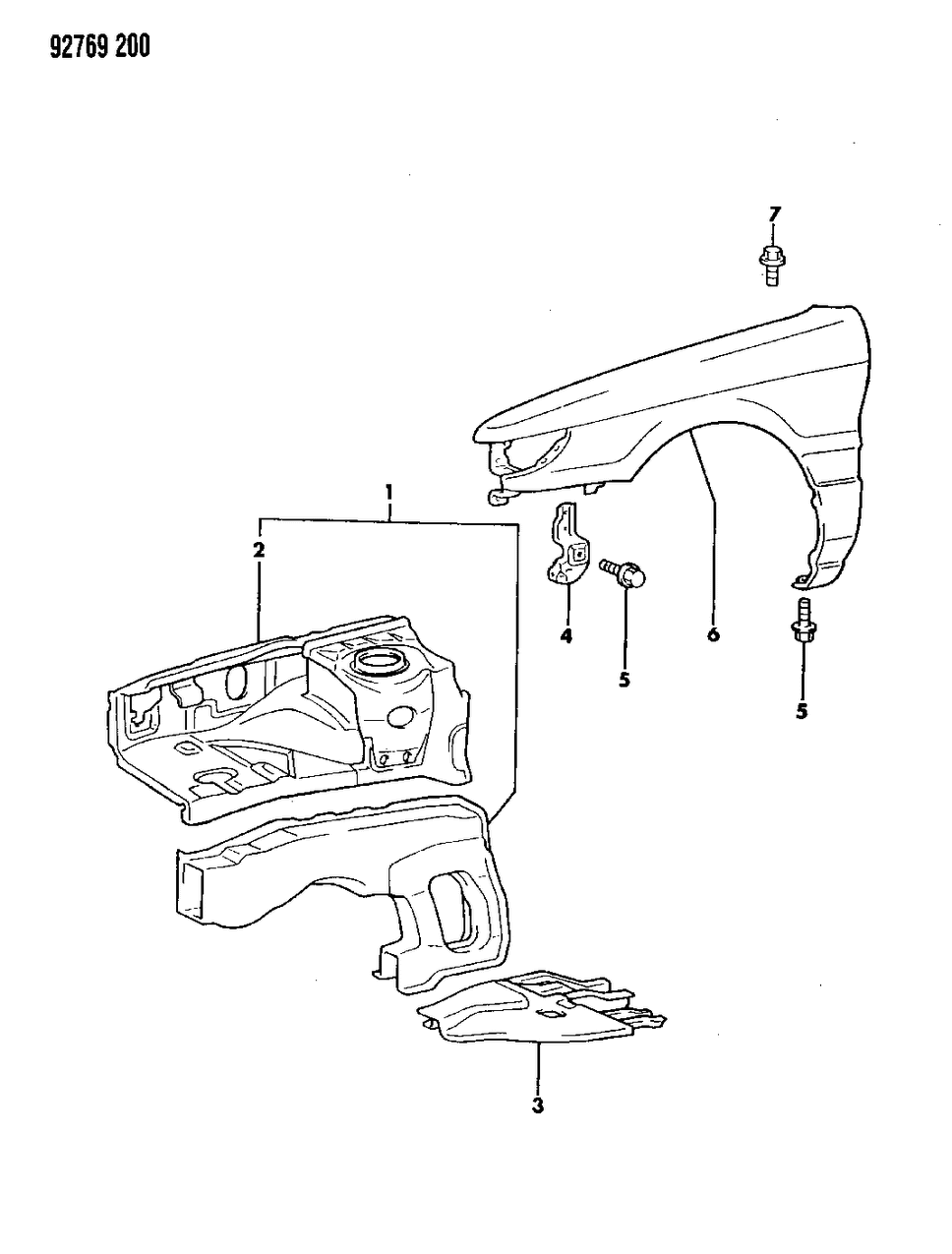 Mopar MB593507 Fender