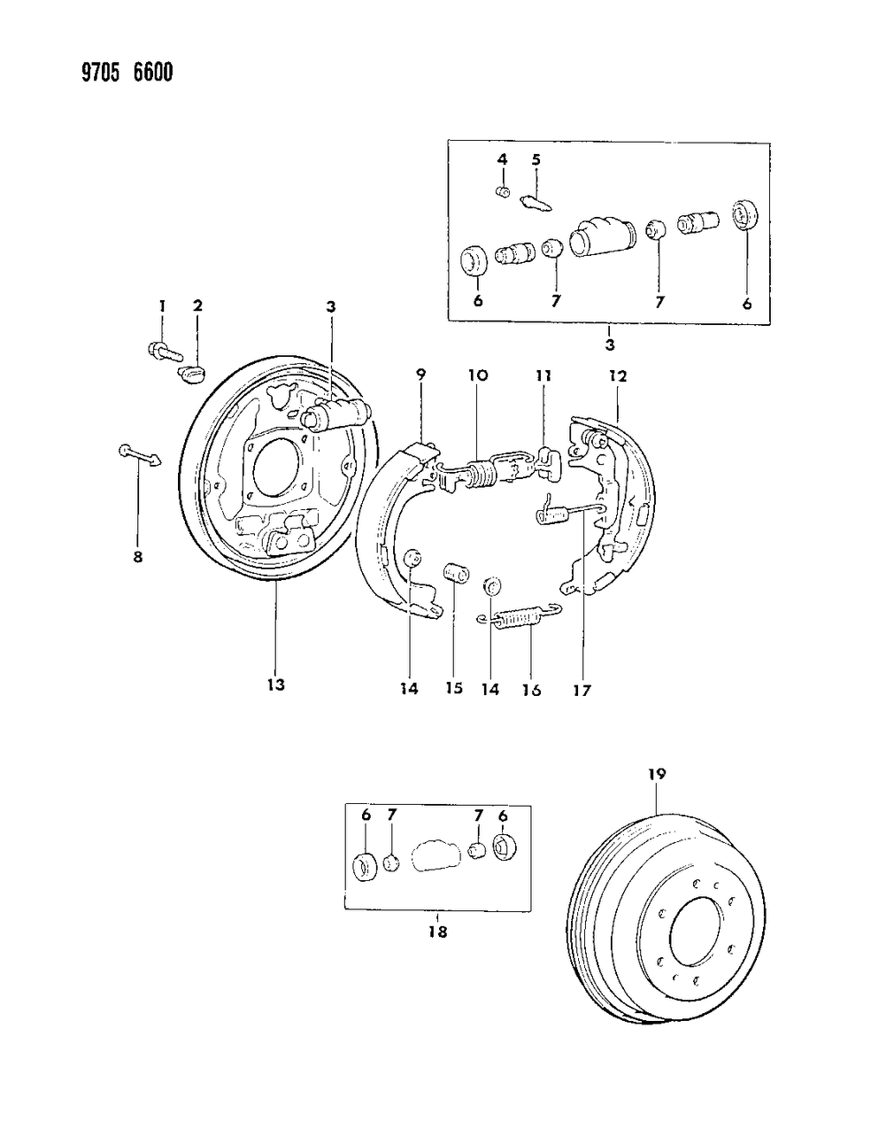 Mopar MA151634 Spring-Spring,Rear Brake Shoe