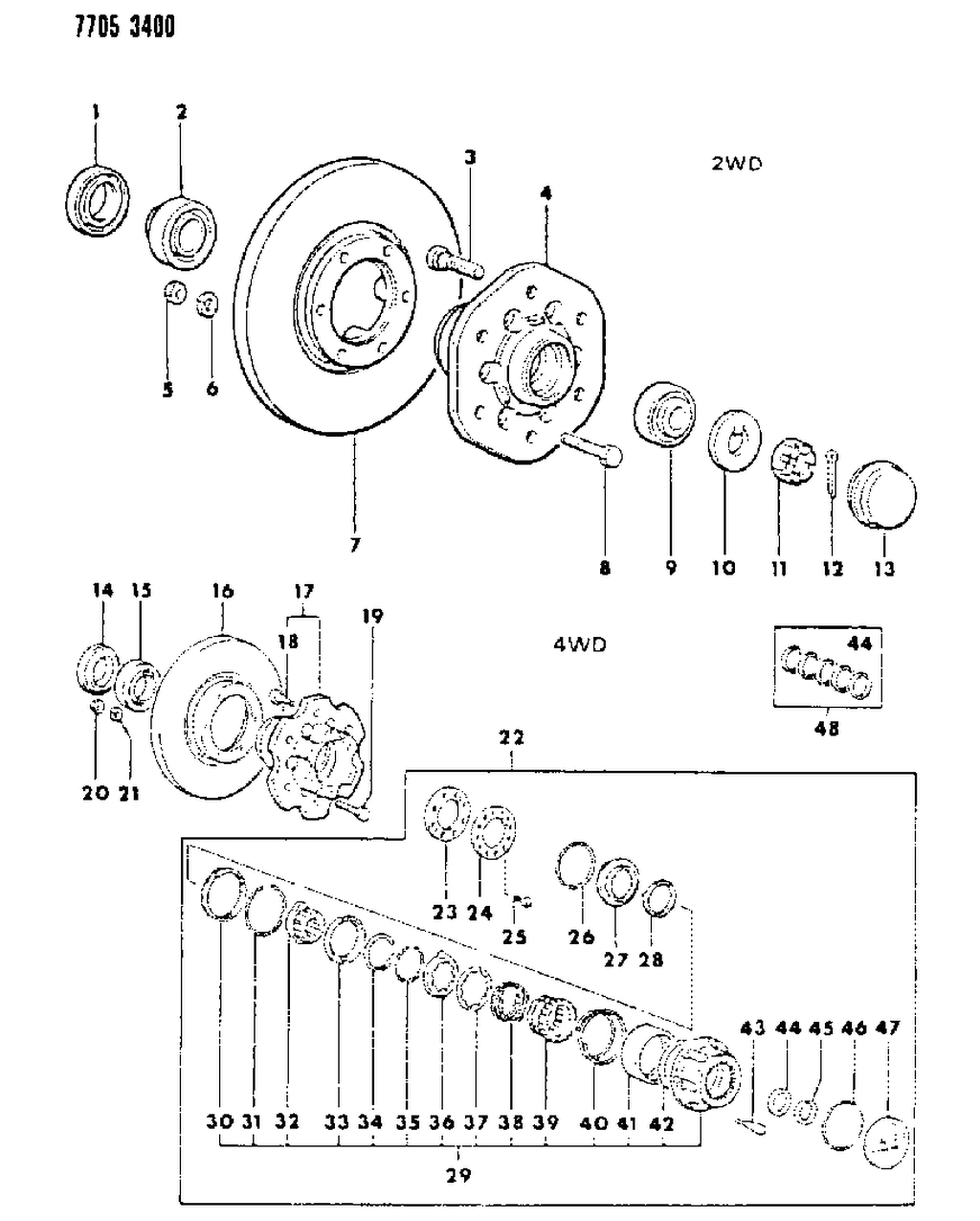 Mopar MB407039 Front Disc Brake Rotor