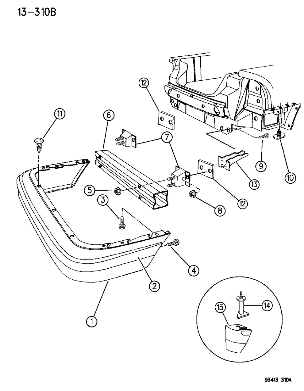 Mopar 4630384 Bracket-REINF Adapter FASCIA ATT. R