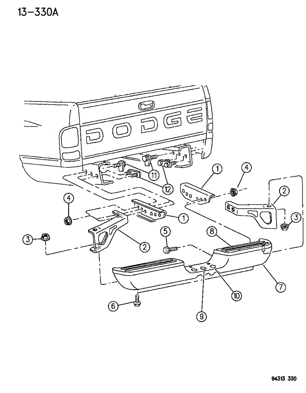 Mopar 55076634AC Bumper-Step