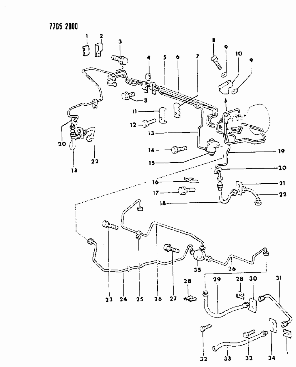 Mopar MB044570 RETAINER-Clip,Frame Brake Fluid Line