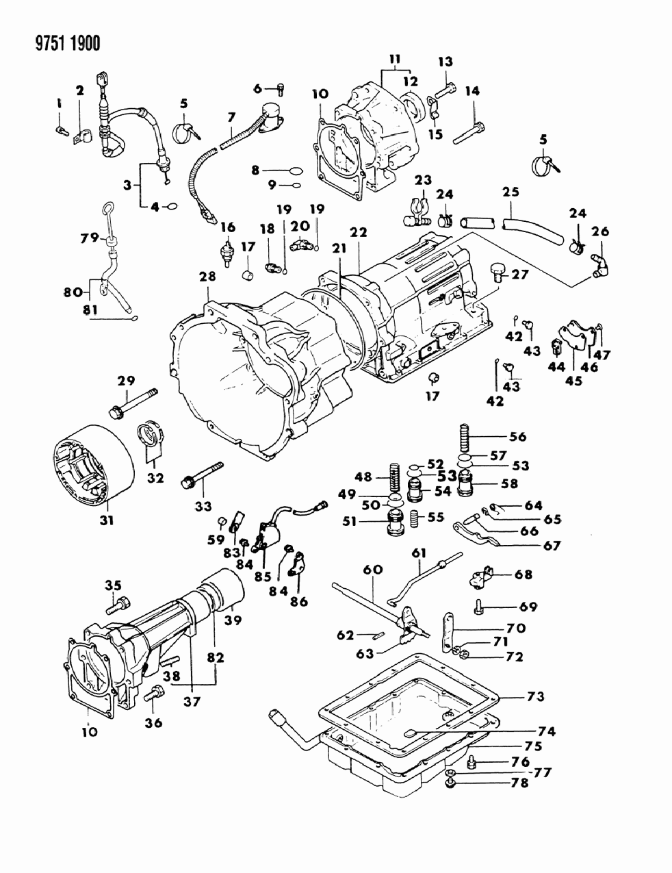 Mopar MD609290 RETAINER-Automatic Transmission Case