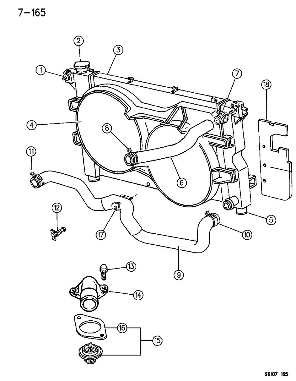 Mopar 4682354 Hose-Radiator Outlet