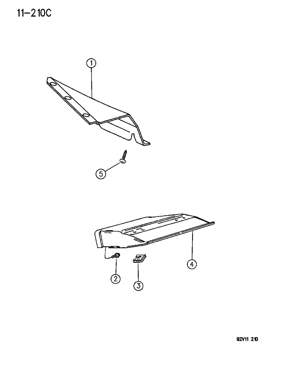 Mopar 4708462 H/SHIELD-MUFFLER Rear