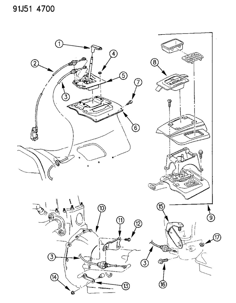 Mopar 52077992 Cable Park INTERLOCK COMPL