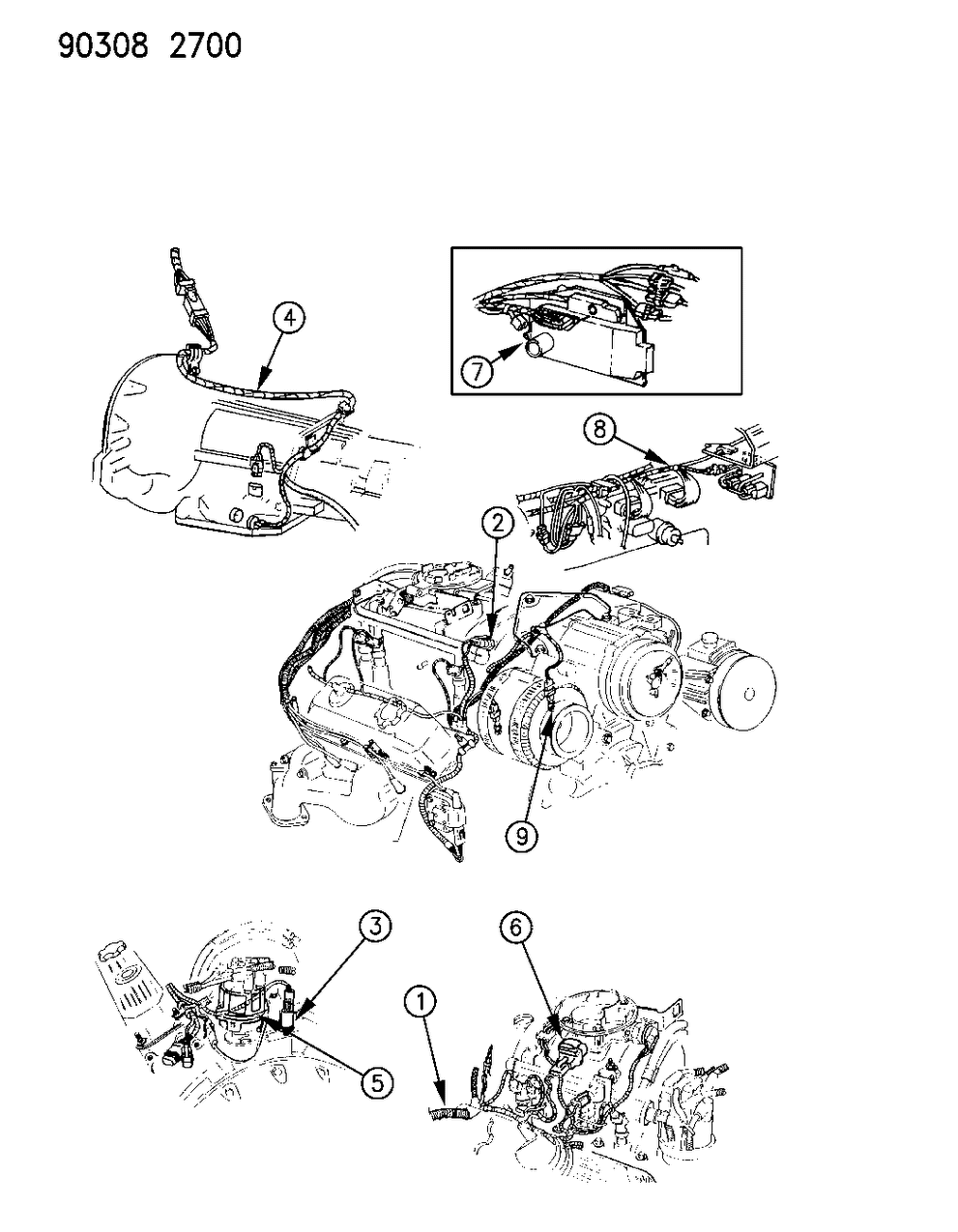 Mopar 56018033 Wire-Engine(V6) W/MAN Trans