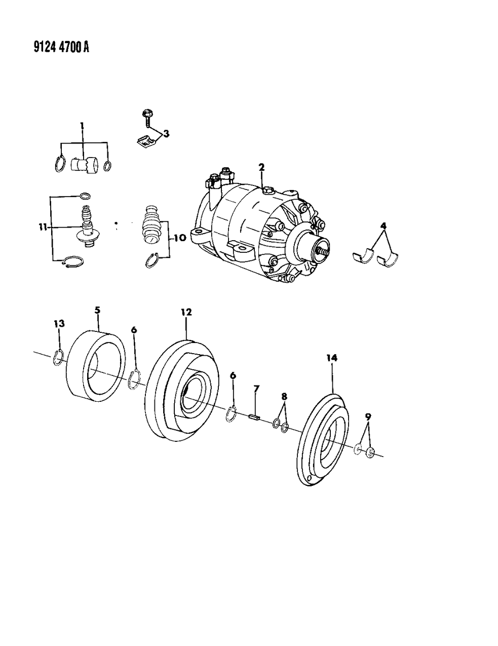 Mopar 4462927 Bearing A/C COMPR Clutch-Serv