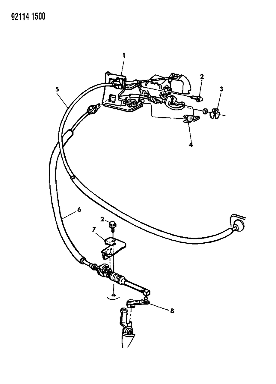 Mopar 5277832 Cable-Throttle Control