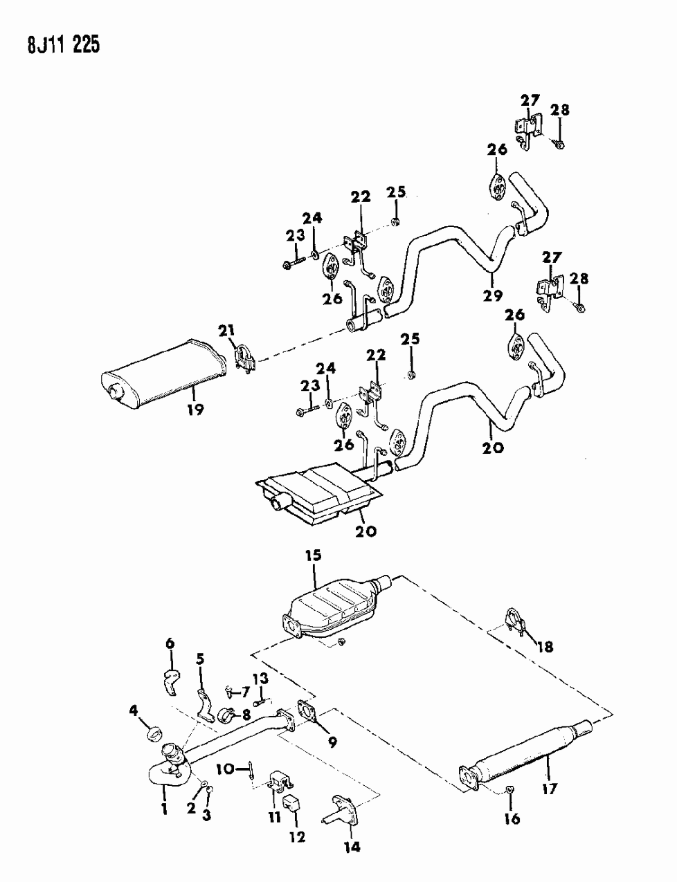 Mopar E0044320 Front Exhaust Pipe