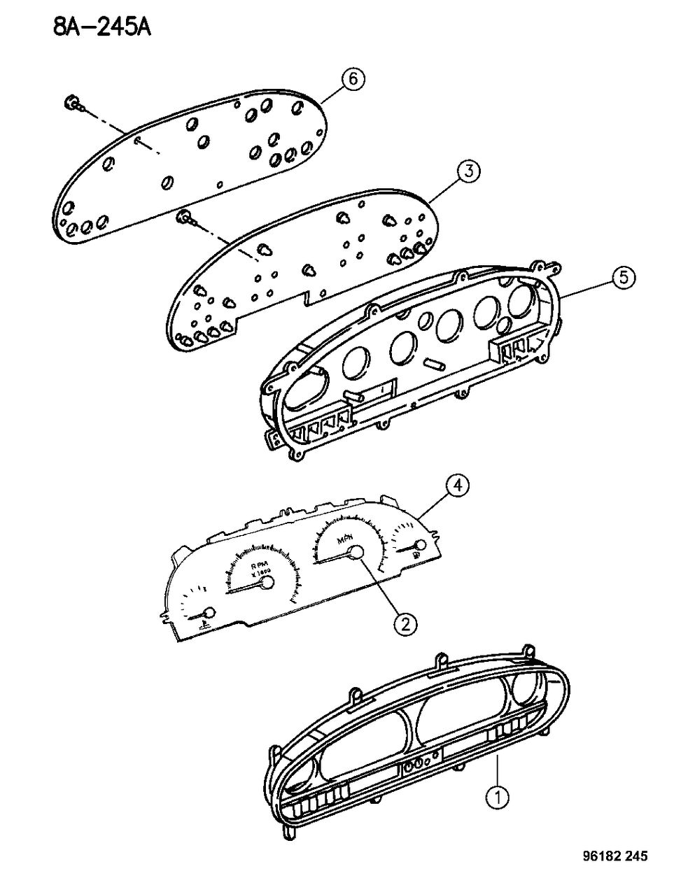 Mopar 4863700 Board-Instrument Cluster P/C (Diesel)