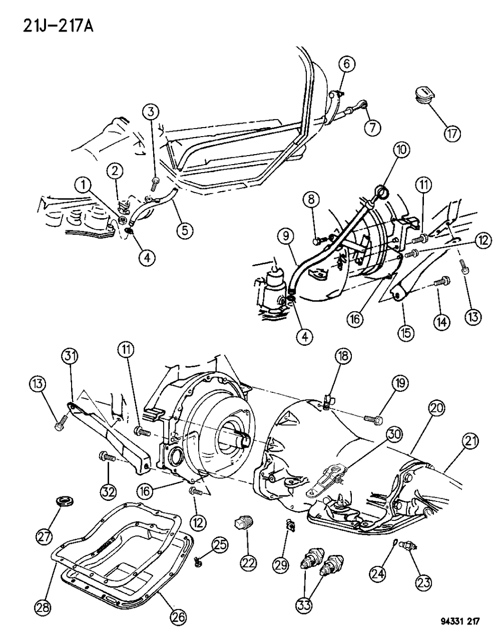 Mopar 52077936 Lever Trans Manual Control