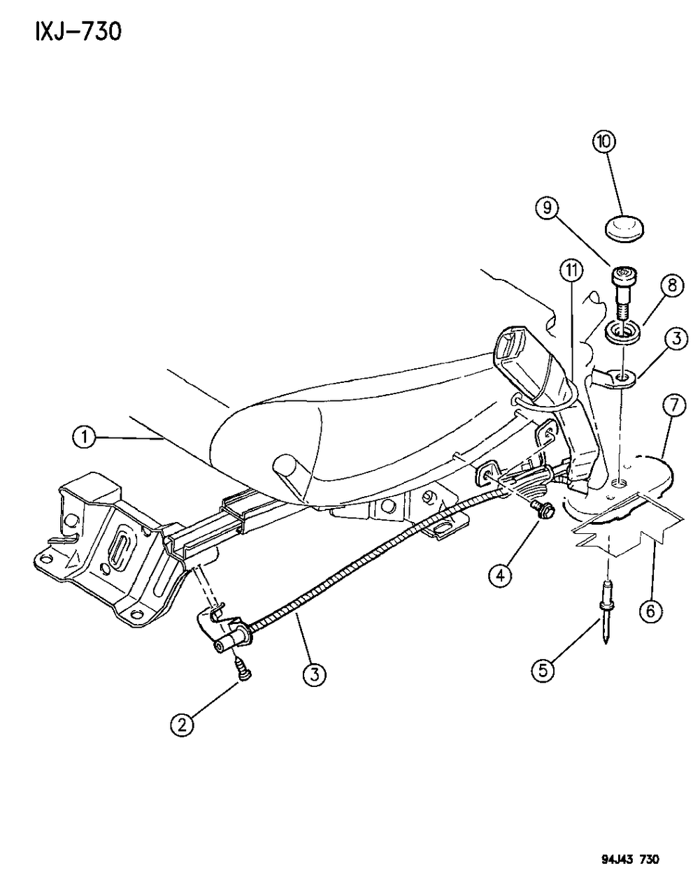 Mopar 6035116 Washer,Travel Lock Bracket