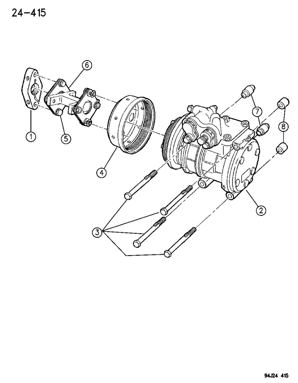 Mopar 55036412 Compressor Asm A/C