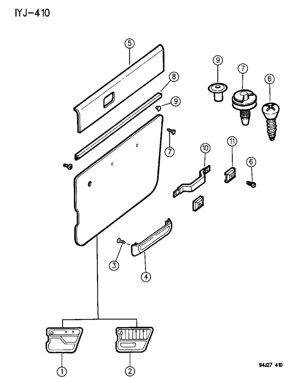 Mopar 5AE50LG8 Handle Door Ast