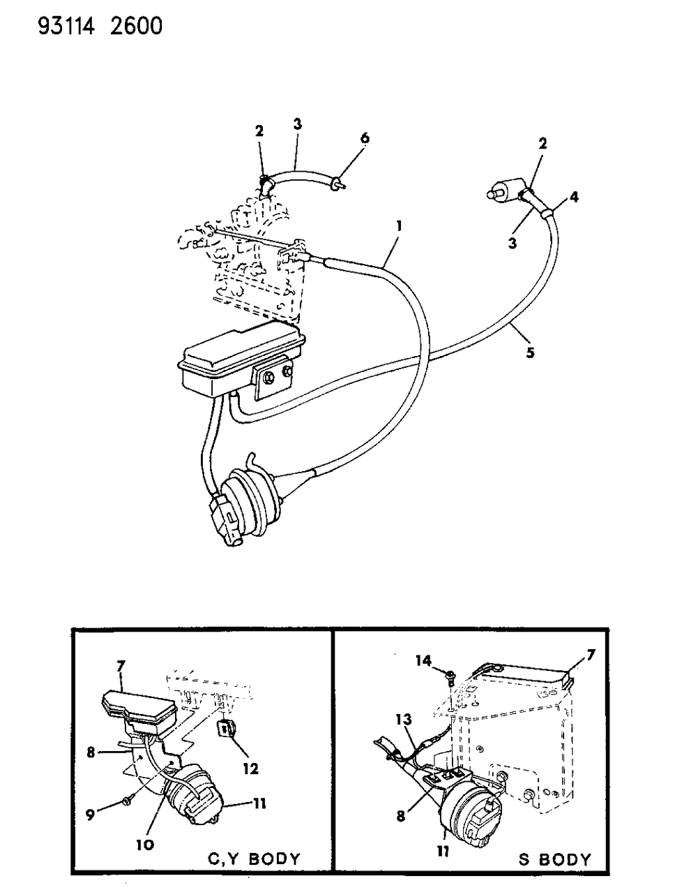 Mopar 4459070 Cable Speed Control