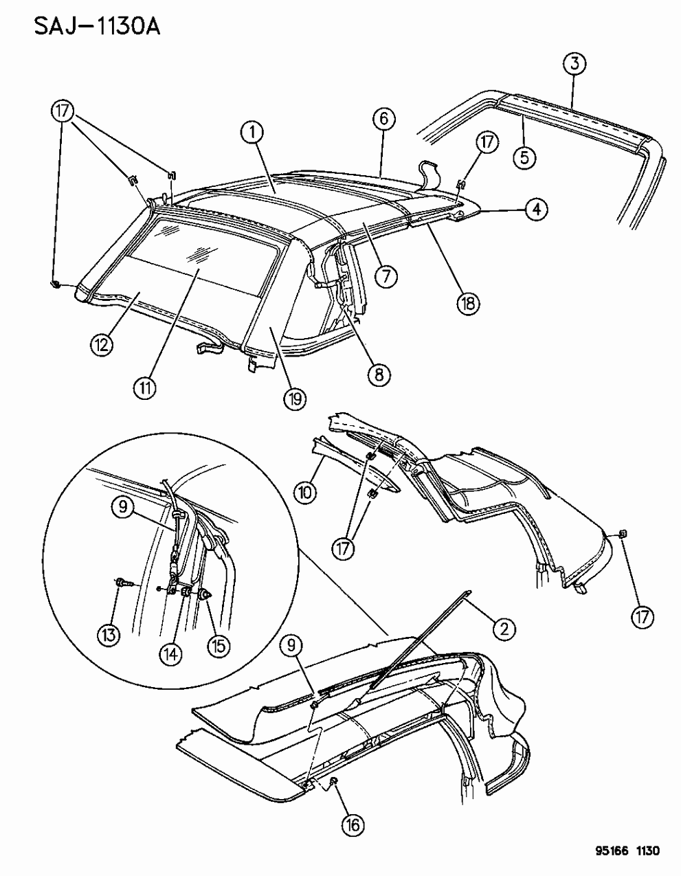 Mopar GY34LW7 WELTING-Assembly-F/TOP Header