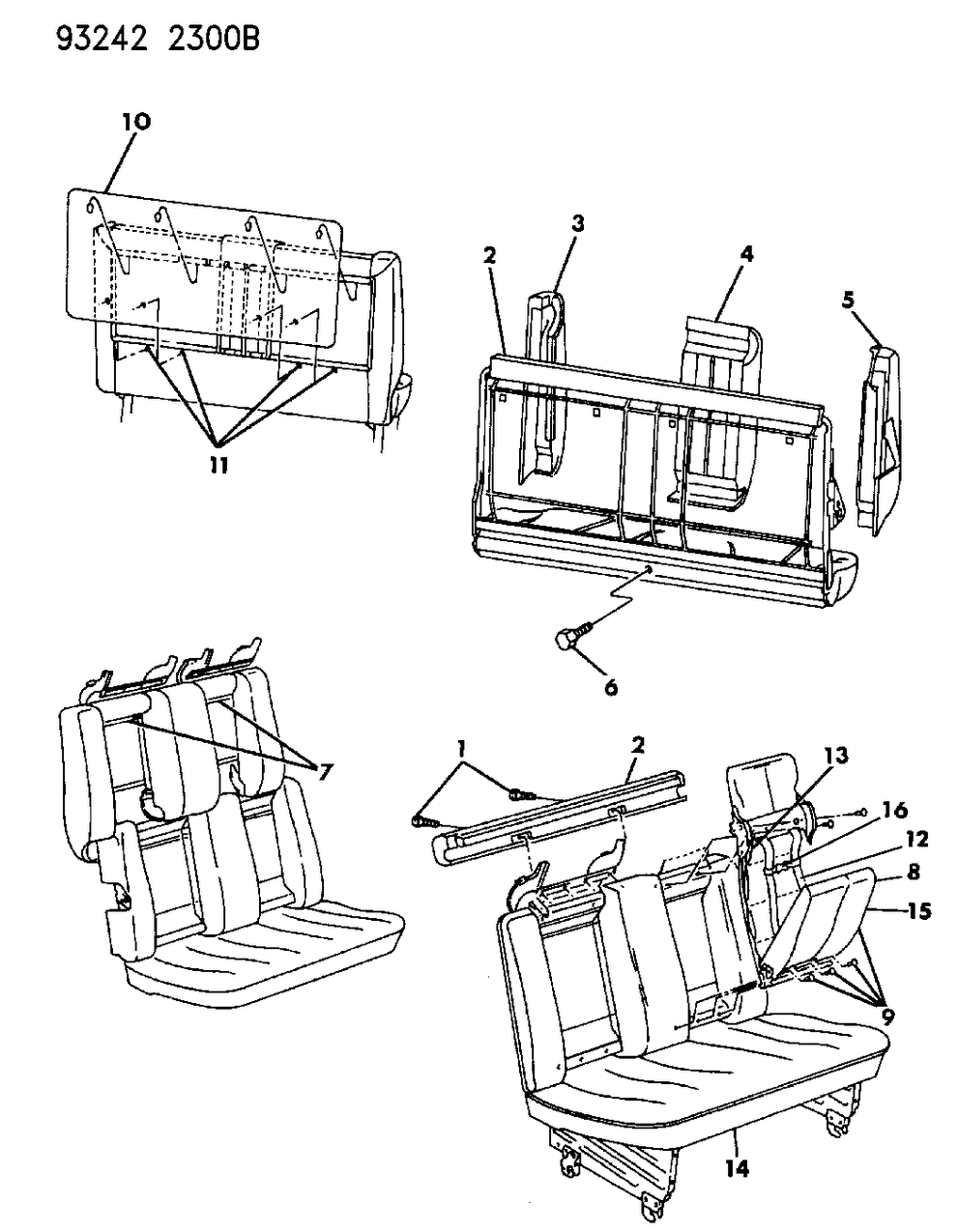 Mopar HP99MB7 Cushion With Spring Frame Pad And Cover