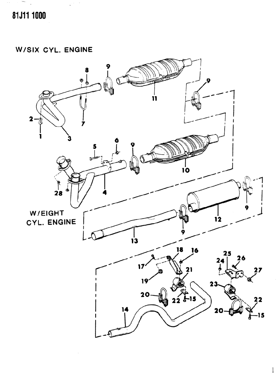 Mopar E0015032 Front Catalytic Converter With Pipes