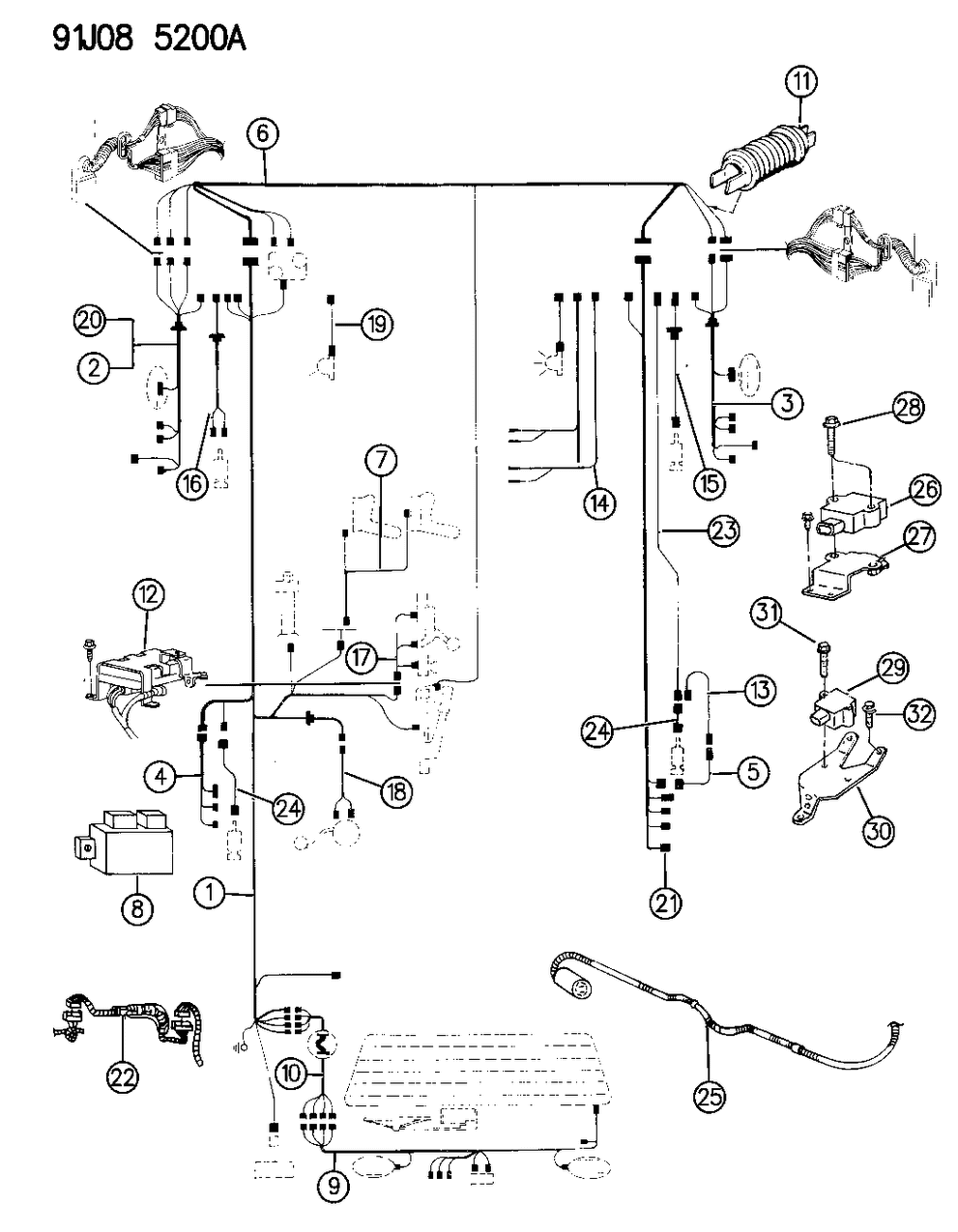 Mopar 56017961 Wire-Harness-CROSSBODY