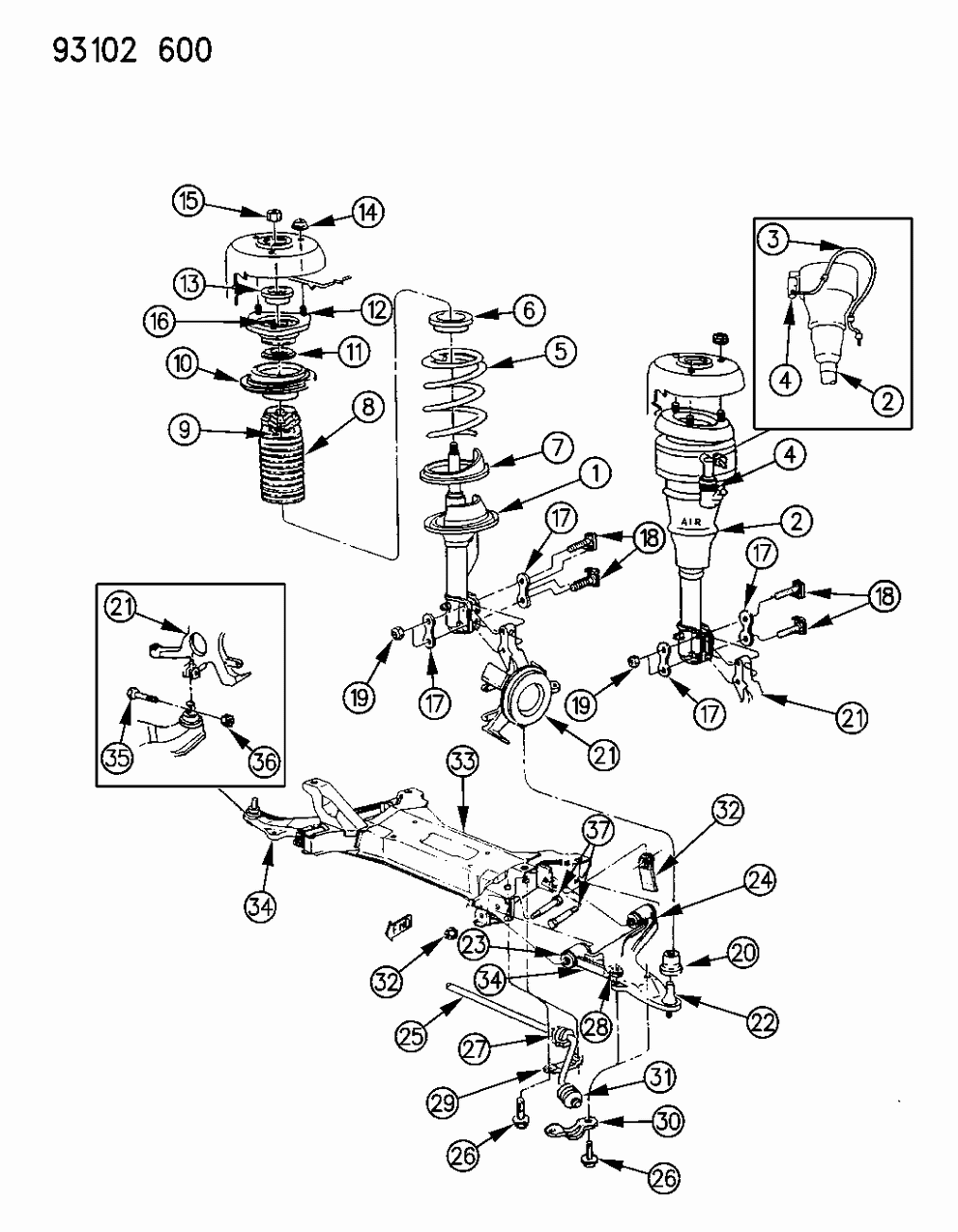 Mopar 6502275 Bolt-Front Suspension SWAY ELIM Shaft