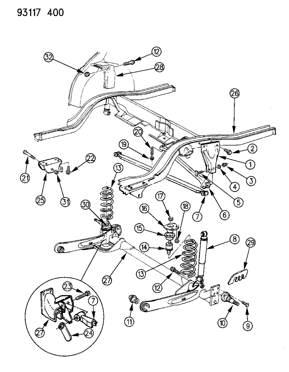 Mopar 5272151 Bracket Rear Suspension Track Bar