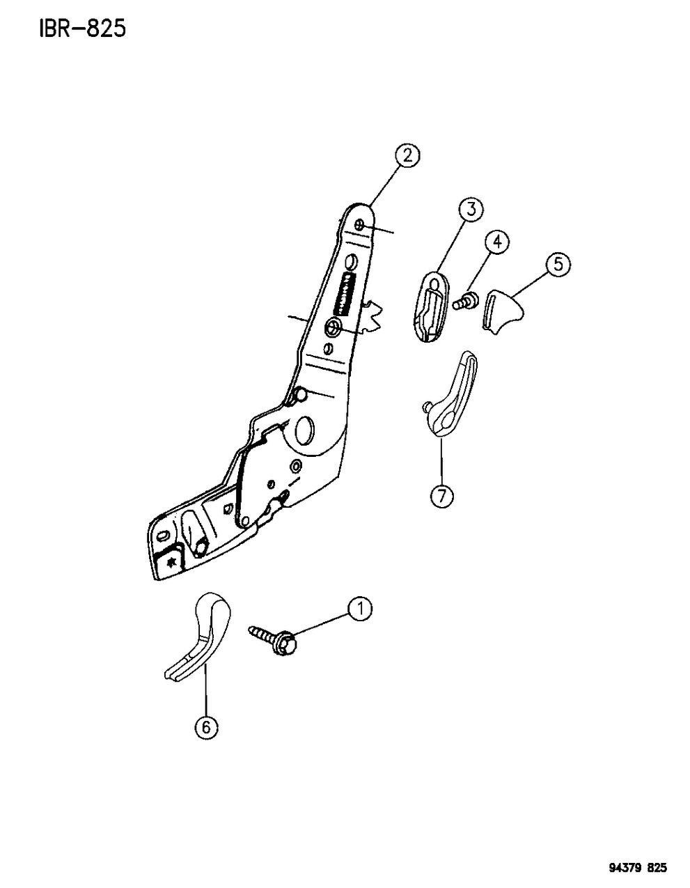 Mopar 4778651 RECLINER Seat Back